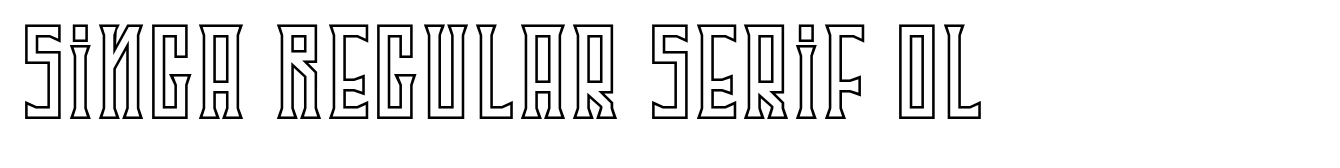 Singa Regular Serif OL